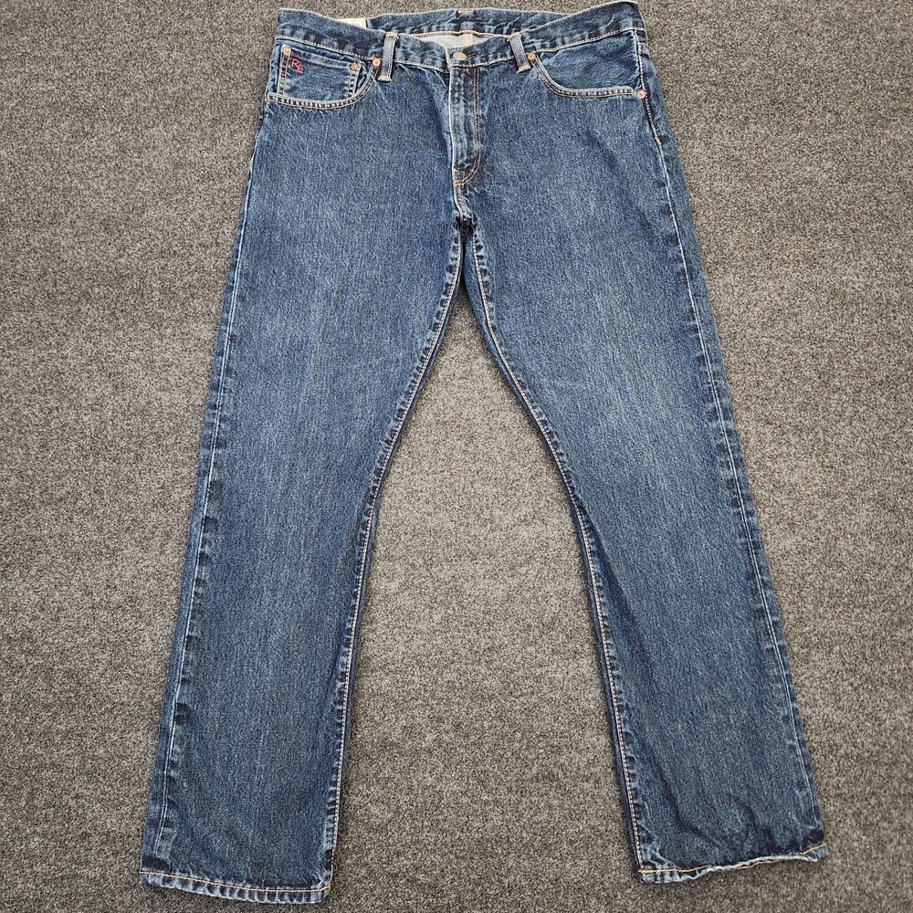 Polo Ralph Lauren Mens 36×30 Authentic Dunagrees Blue Slim Straight Leg Jeans